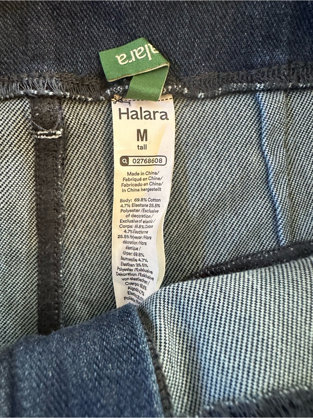 HALARA Dark Indigo Wide-Leg Women's Jeans NWT Medium long Tall - Picture 2 of 5